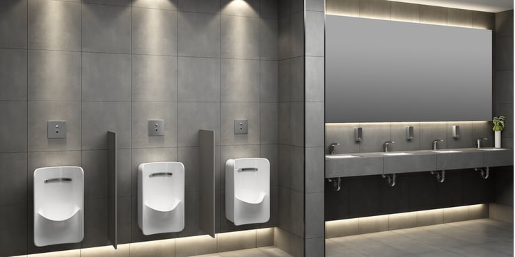 LIXIL installed in public bathroom